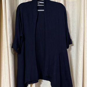 Women's Black Open-Front Sweater